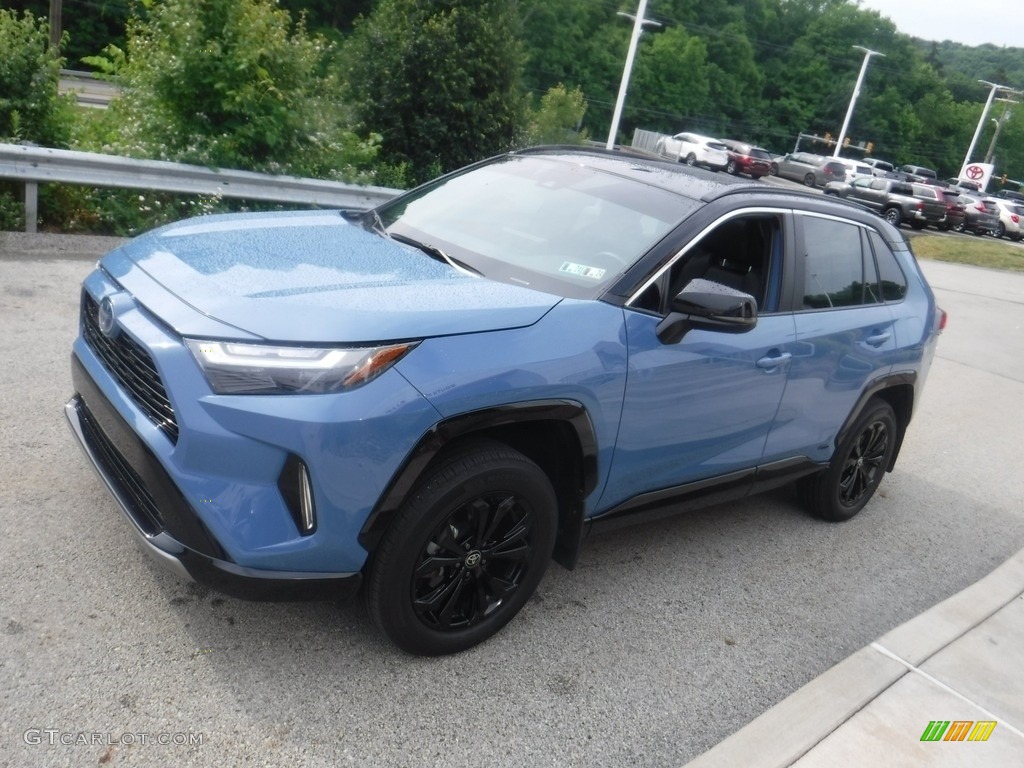Cavalry Blue 2022 Toyota RAV4 XSE AWD Hybrid Exterior Photo #146174904