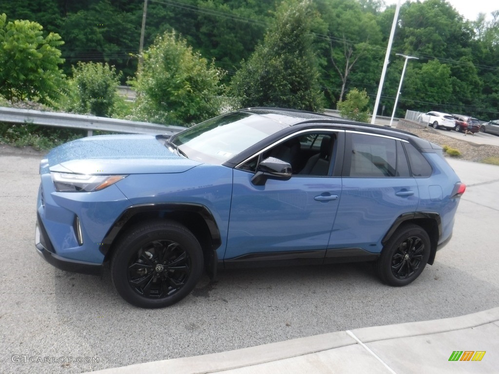 Cavalry Blue 2022 Toyota RAV4 XSE AWD Hybrid Exterior Photo #146174931