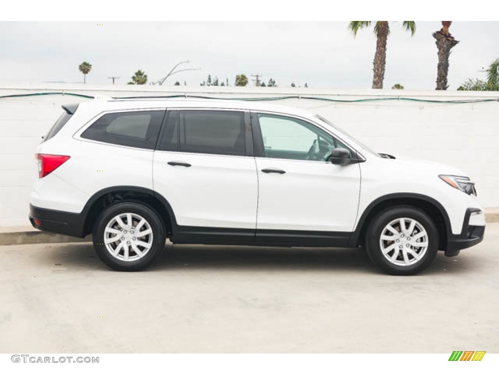 Platinum White Pearl 2020 Honda Pilot LX Exterior Photo #146175318