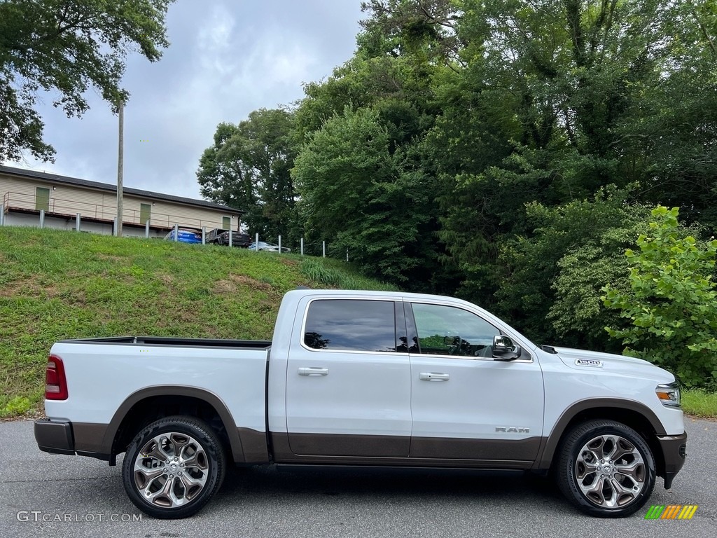 Ivory White Tri-Coat Pearl 2023 Ram 1500 Long Horn Crew Cab 4x4 Exterior Photo #146175555