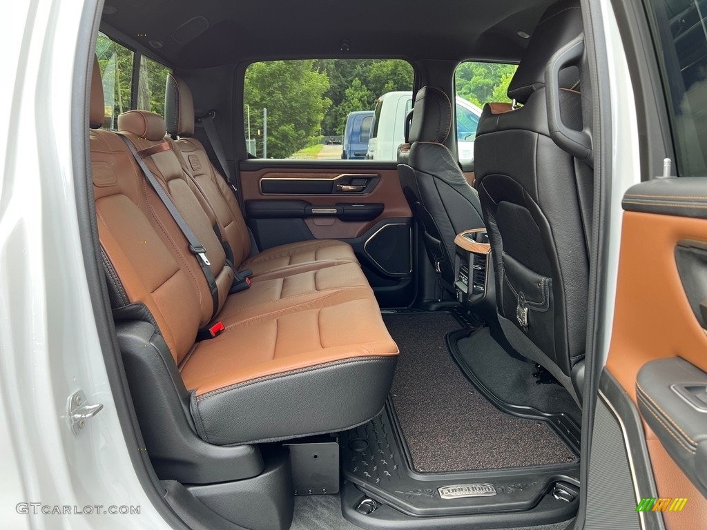 Black/New Saddle Interior 2023 Ram 1500 Long Horn Crew Cab 4x4 Photo #146175882