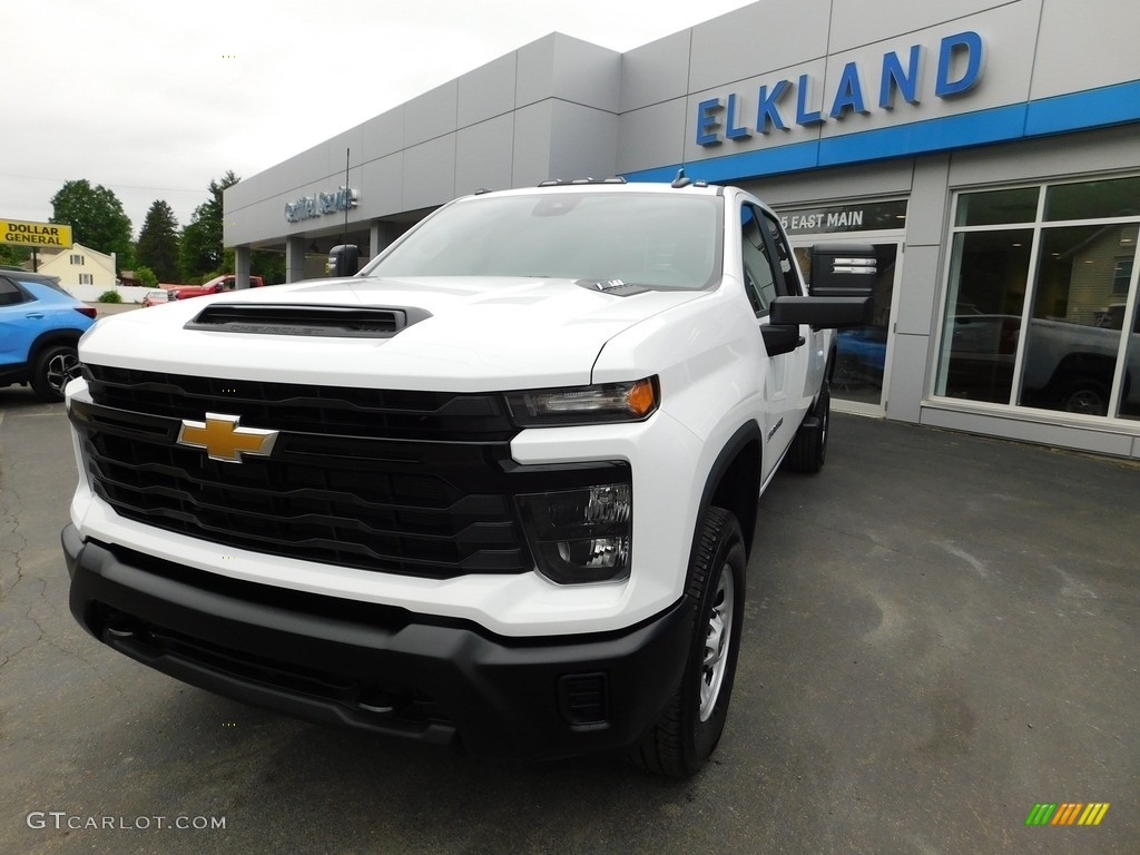 2024 Silverado 3500HD Work Truck Crew Cab 4x4 - Summit White / Jet Black photo #3