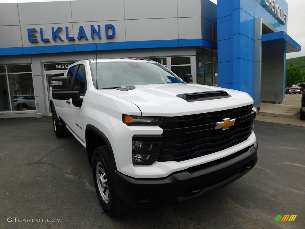 2024 Silverado 3500HD Work Truck Crew Cab 4x4 - Summit White / Jet Black photo #7