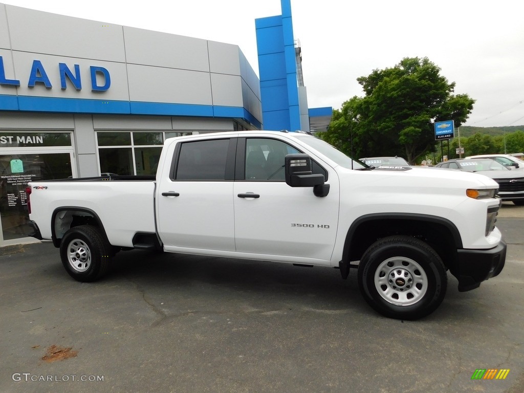 2024 Silverado 3500HD Work Truck Crew Cab 4x4 - Summit White / Jet Black photo #9