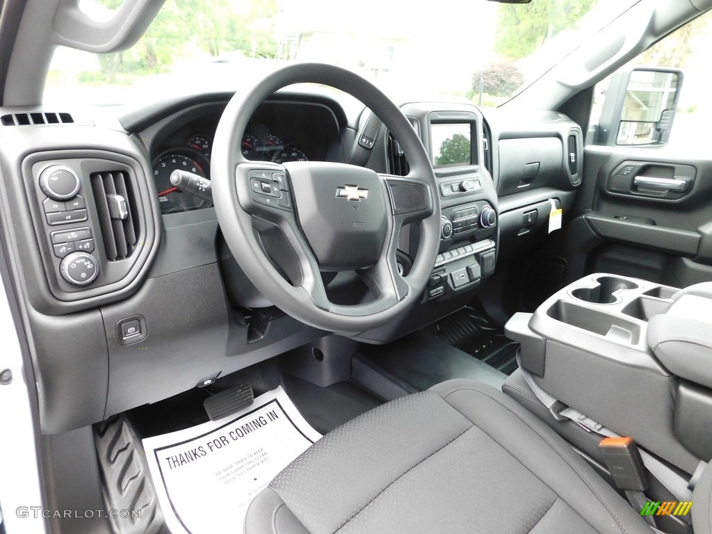 Jet Black Interior 2024 Chevrolet Silverado 3500HD Work Truck Crew Cab 4x4 Photo #146178198