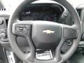 Jet Black Steering Wheel Photo for 2024 Chevrolet Silverado 3500HD #146178246