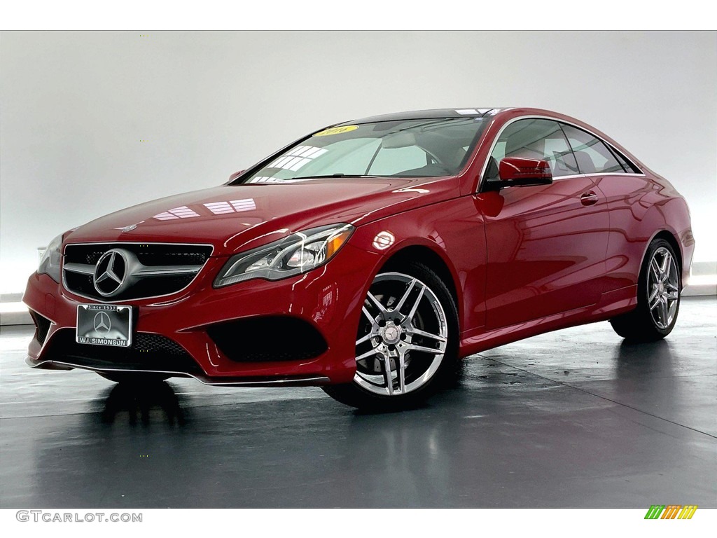 2016 E 400 Coupe - Mars Red / Natural Beige/Black photo #12