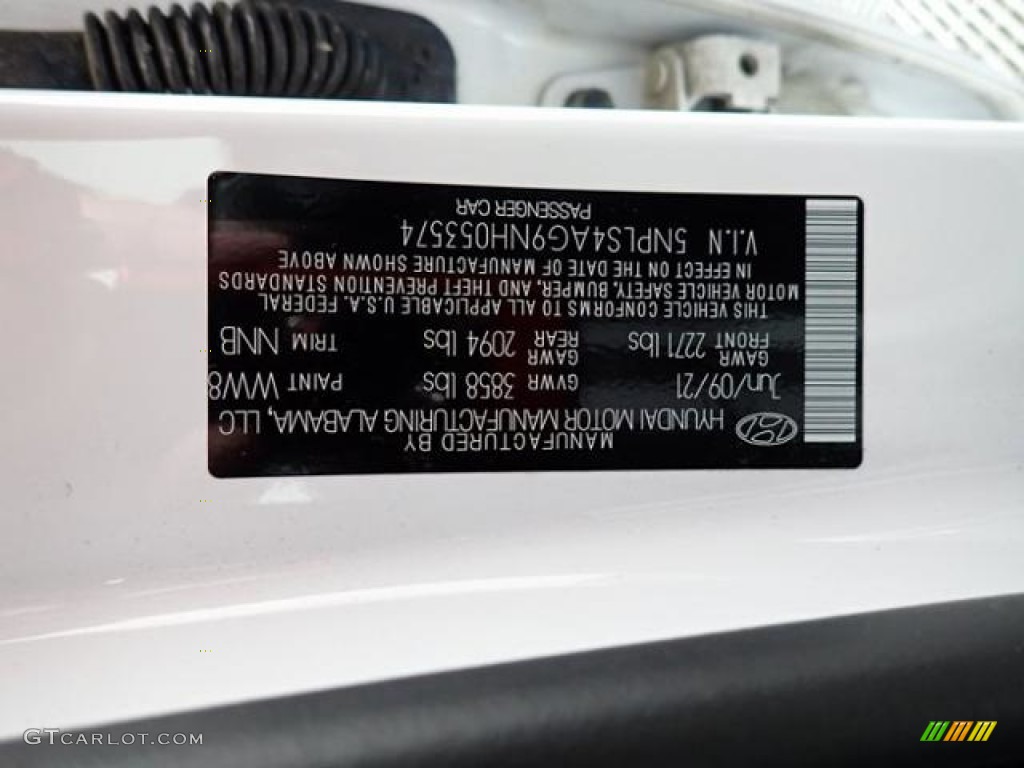 2022 Elantra SEL - Quartz White / Black photo #31