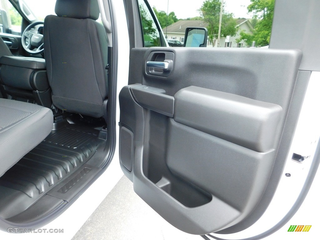 2024 Chevrolet Silverado 3500HD Work Truck Crew Cab 4x4 Jet Black Door Panel Photo #146178692
