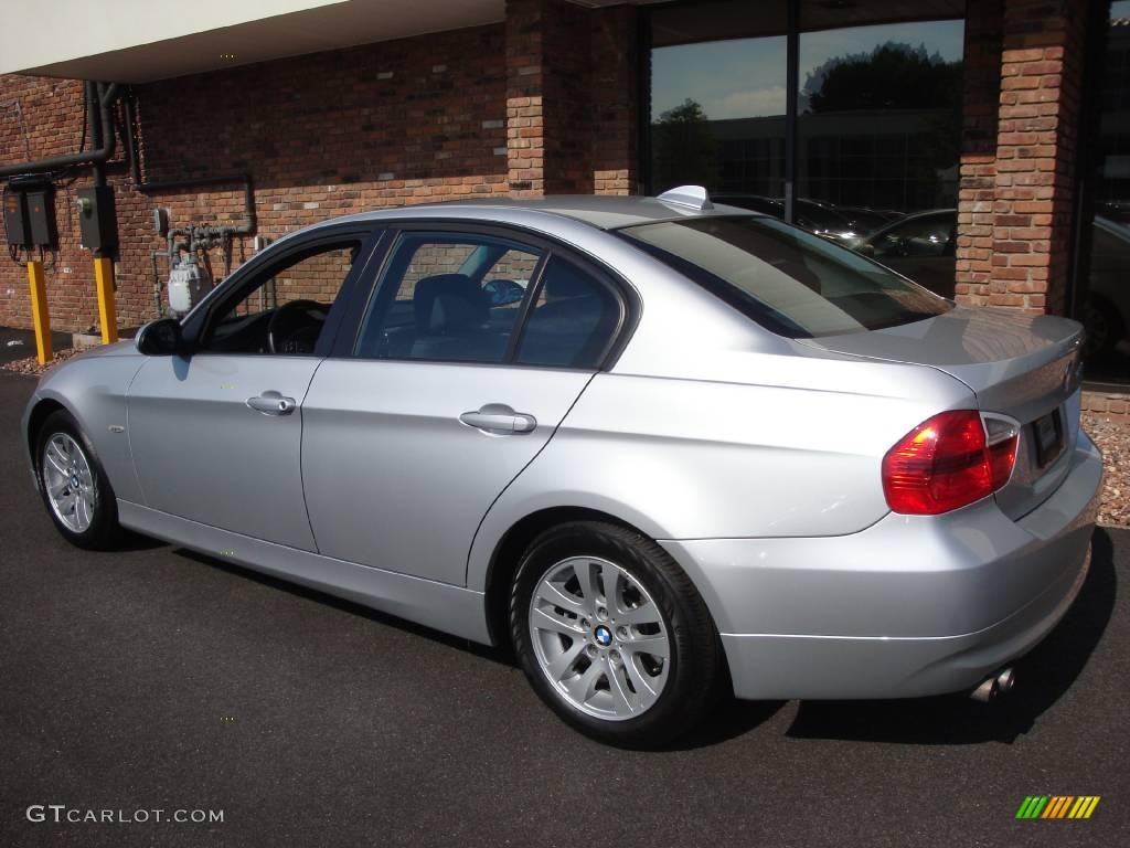 2006 3 Series 325xi Sedan - Titanium Silver Metallic / Black photo #4