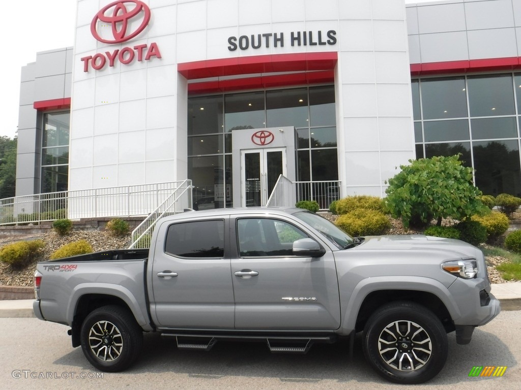 2020 Tacoma TRD Sport Double Cab 4x4 - Cement / TRD Cement/Black photo #2