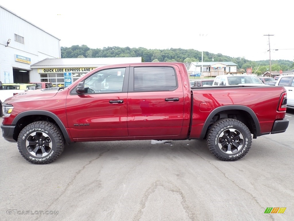 Delmonico Red Pearl 2023 Ram 1500 Rebel Crew Cab 4x4 Exterior Photo #146179251