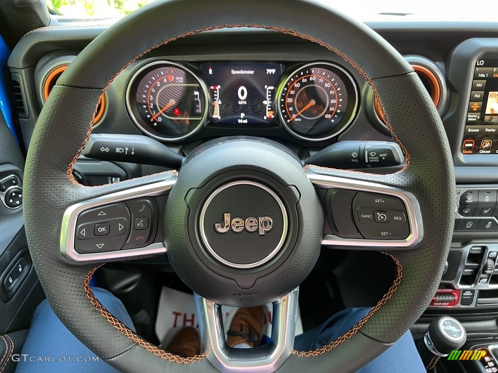 2023 Jeep Gladiator Mojave 4x4 Black Steering Wheel Photo #146179335