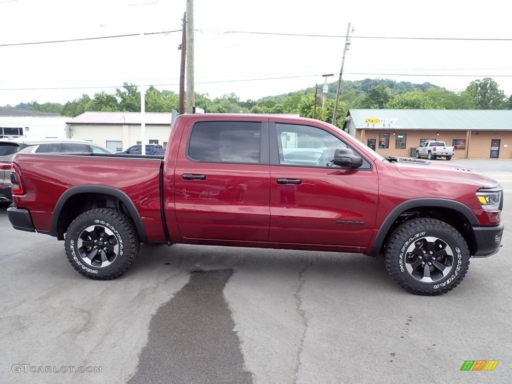 2023 1500 Rebel Crew Cab 4x4 - Delmonico Red Pearl / Red/Black photo #7