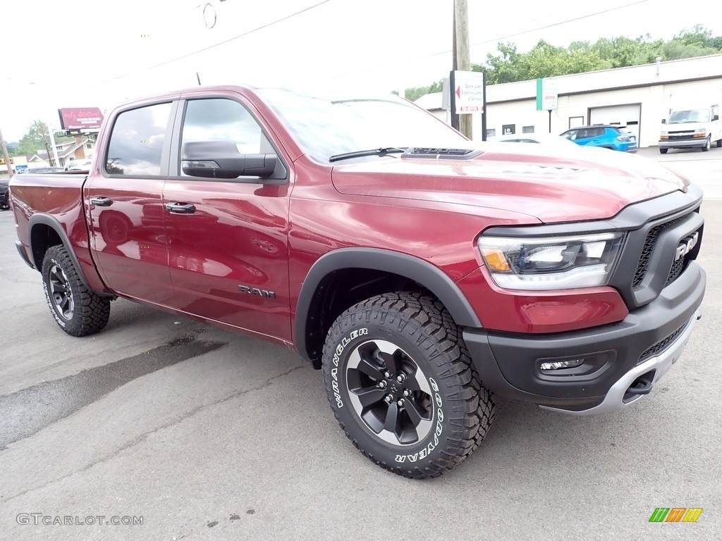 2023 1500 Rebel Crew Cab 4x4 - Delmonico Red Pearl / Red/Black photo #8