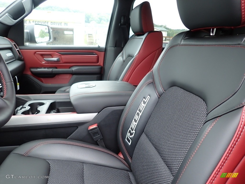 Red/Black Interior 2023 Ram 1500 Rebel Crew Cab 4x4 Photo #146179470