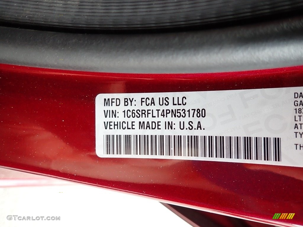 2023 1500 Rebel Crew Cab 4x4 - Delmonico Red Pearl / Red/Black photo #15