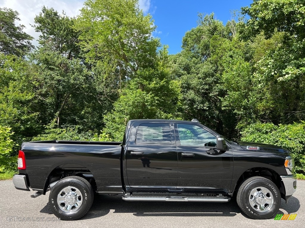Diamond Black Crystal Pearl 2023 Ram 2500 Tradesman Crew Cab 4x4 Exterior Photo #146179793