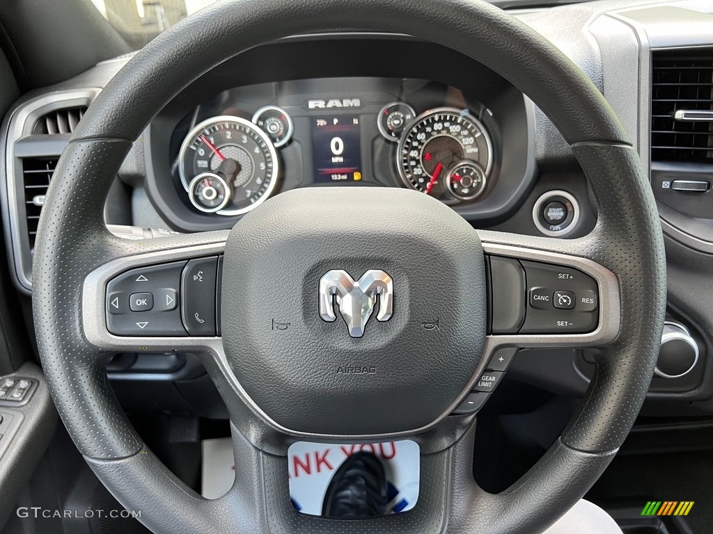 2023 Ram 2500 Tradesman Crew Cab 4x4 Black Steering Wheel Photo #146180154