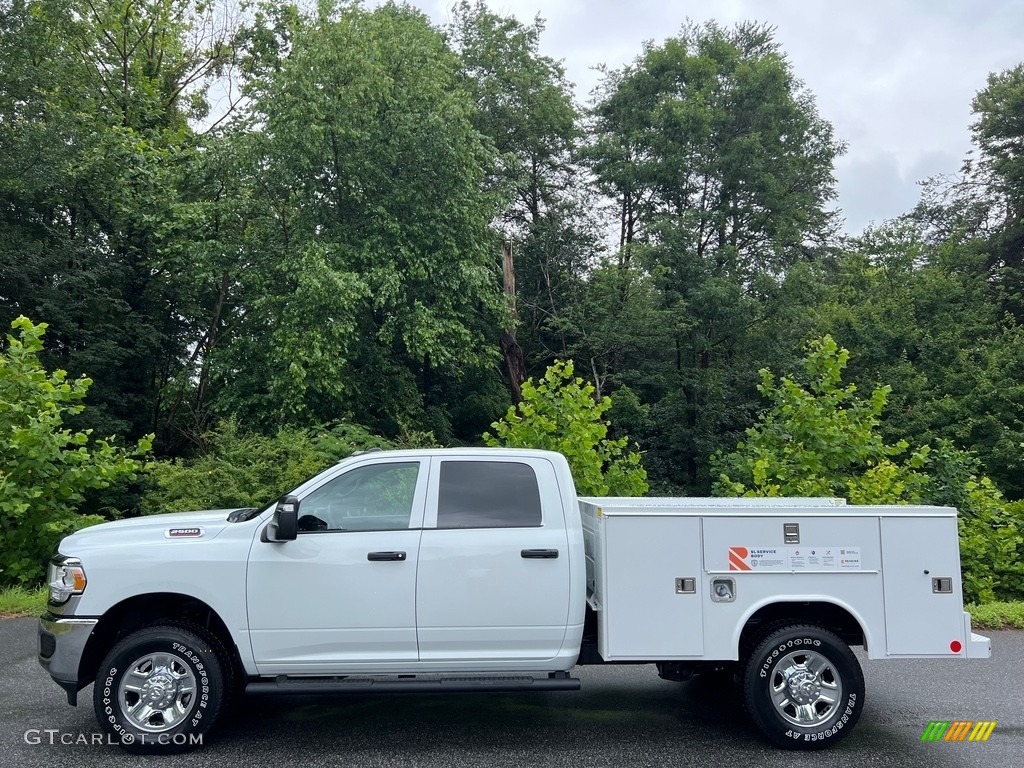 Bright White 2023 Ram 2500 Tradesman Crew Cab 4x4 Chassis Exterior Photo #146180391