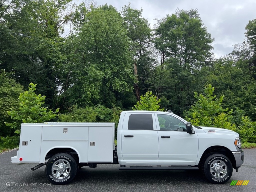 Bright White 2023 Ram 2500 Tradesman Crew Cab 4x4 Chassis Exterior Photo #146180496