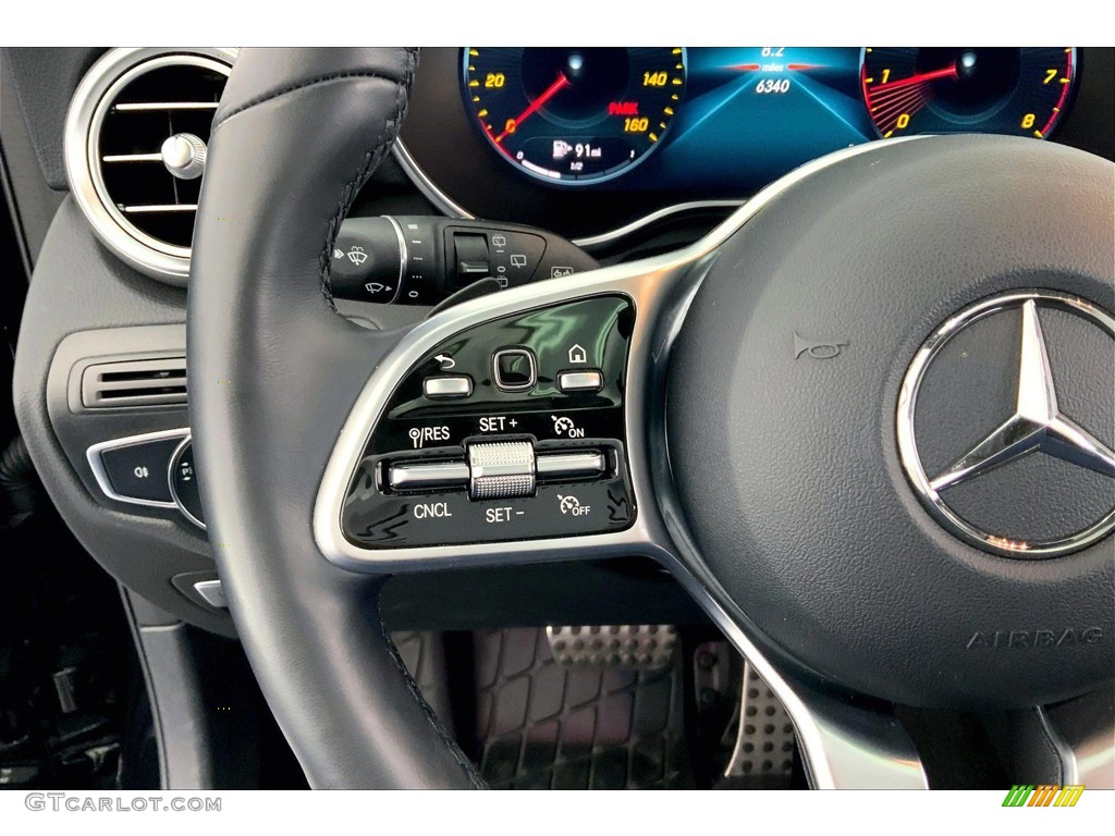 2022 Mercedes-Benz GLC 300 4Matic Black Steering Wheel Photo #146181160