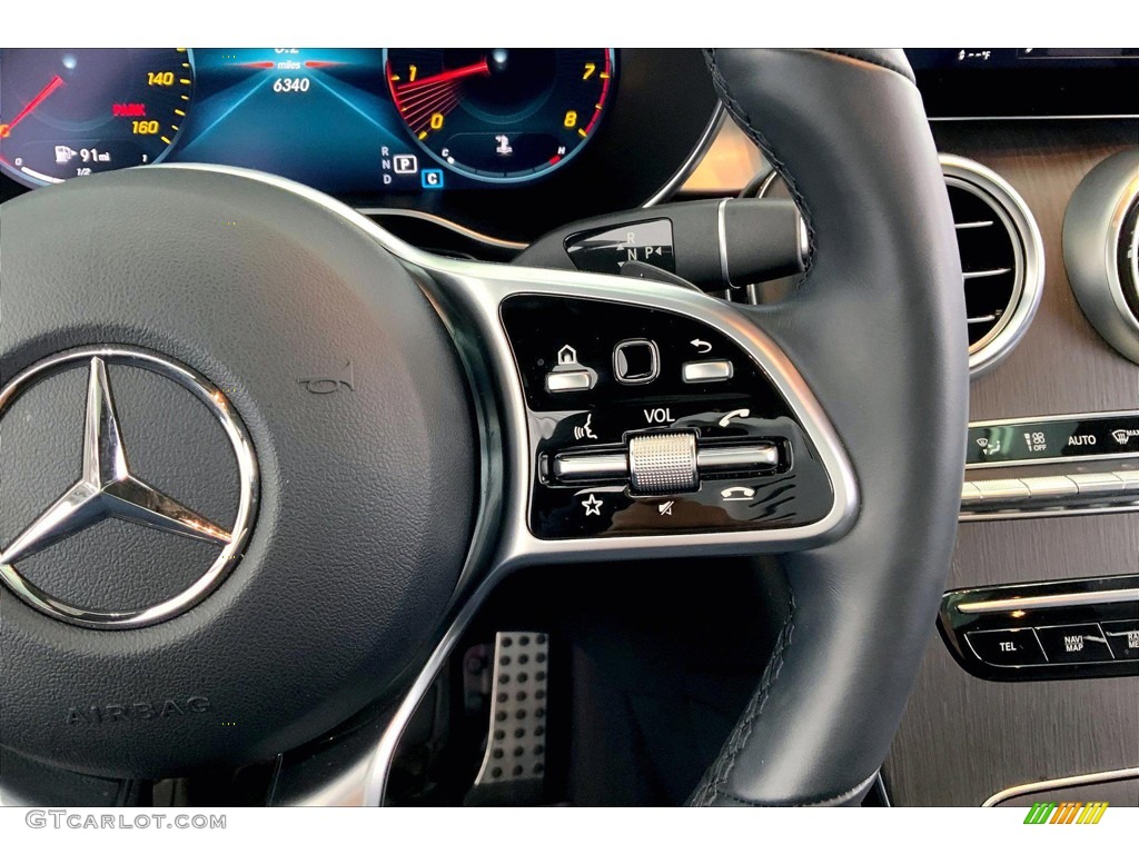 2022 Mercedes-Benz GLC 300 4Matic Black Steering Wheel Photo #146181181