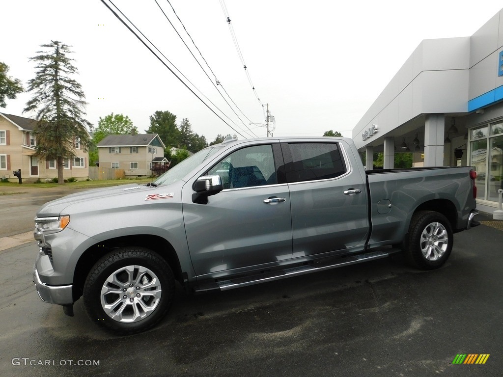 Sterling Gray Metallic 2023 Chevrolet Silverado 1500 LTZ Crew Cab 4x4 Exterior Photo #146181432