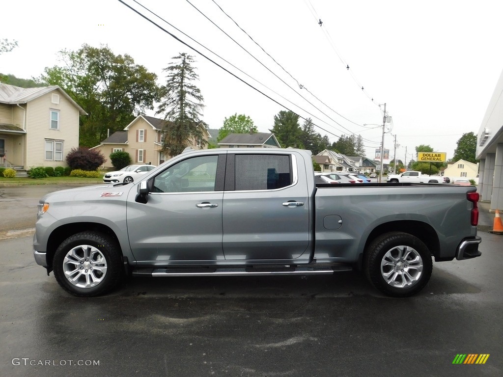 Sterling Gray Metallic 2023 Chevrolet Silverado 1500 LTZ Crew Cab 4x4 Exterior Photo #146181453