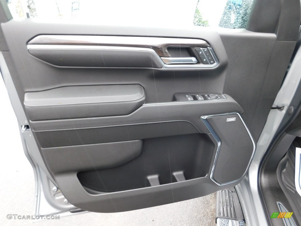 2023 Chevrolet Silverado 1500 LTZ Crew Cab 4x4 Jet Black Door Panel Photo #146181618