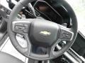 Jet Black Steering Wheel Photo for 2023 Chevrolet Silverado 1500 #146181765