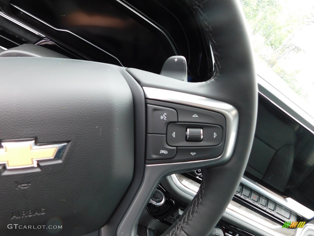 2023 Chevrolet Silverado 1500 LTZ Crew Cab 4x4 Jet Black Steering Wheel Photo #146181787