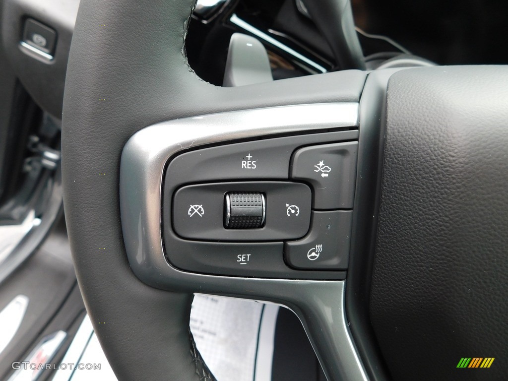 2023 Chevrolet Silverado 1500 LTZ Crew Cab 4x4 Jet Black Steering Wheel Photo #146181813