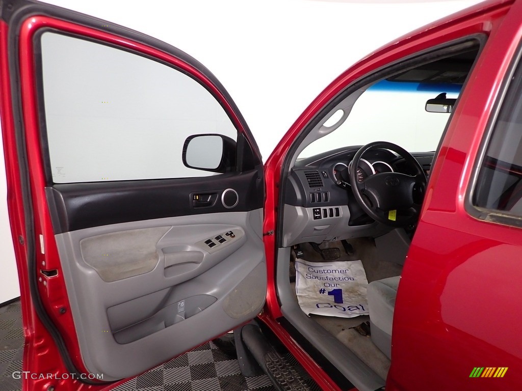 2008 Tacoma V6 Double Cab 4x4 - Impulse Red Pearl / Graphite Gray photo #8
