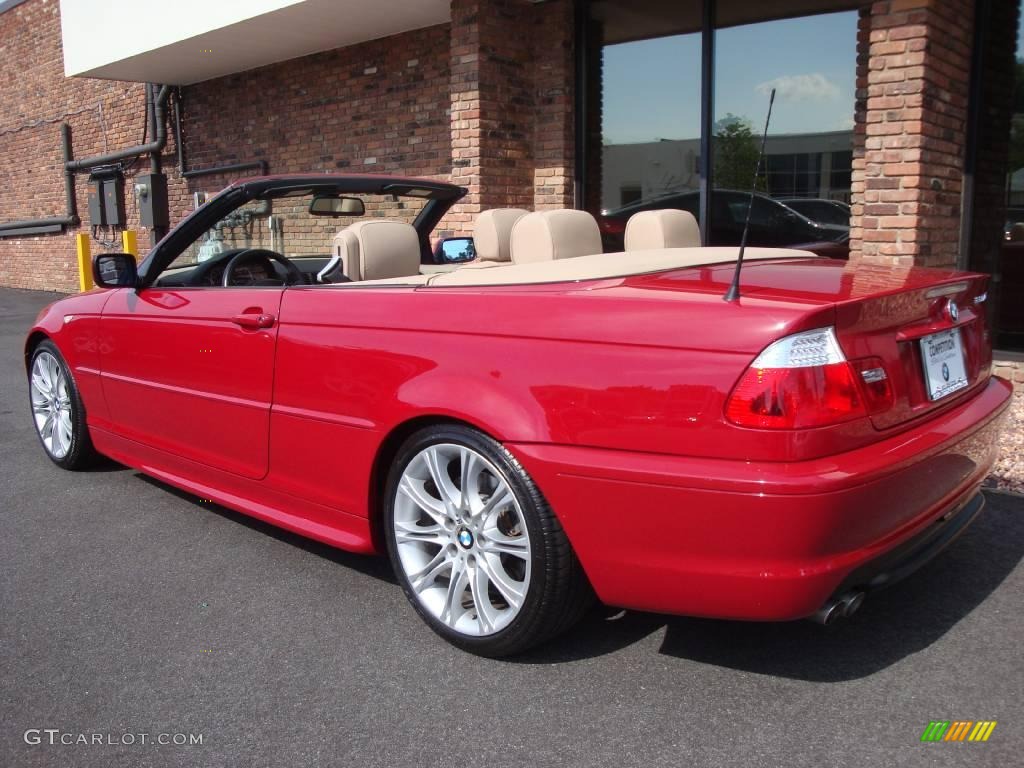 2006 3 Series 330i Convertible - Imola Red / Sand photo #4