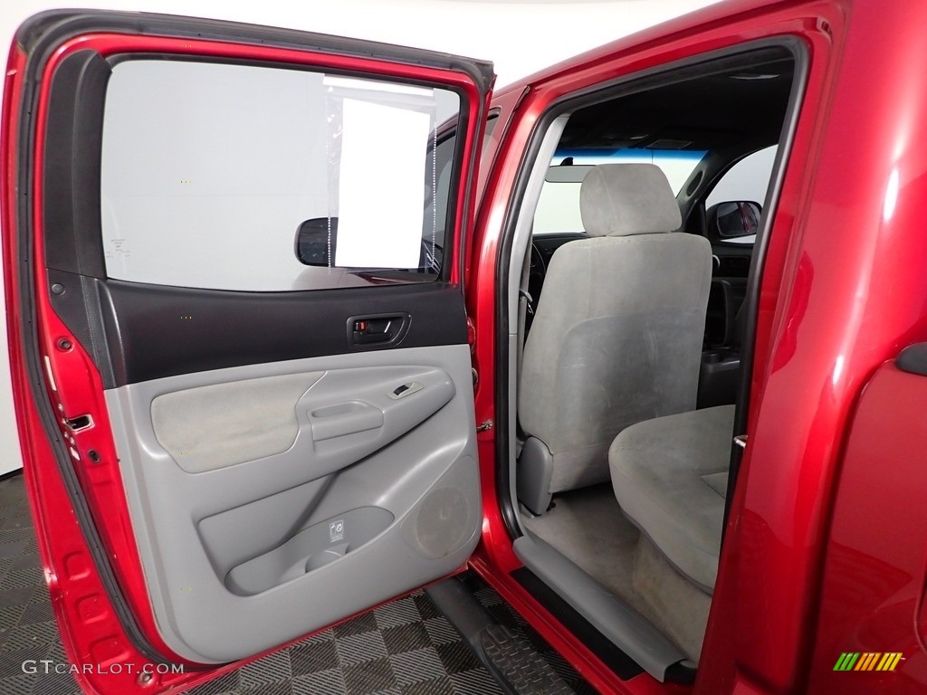 2008 Tacoma V6 Double Cab 4x4 - Impulse Red Pearl / Graphite Gray photo #17