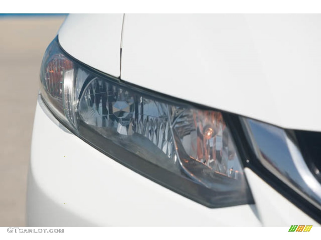 2014 Civic EX Sedan - Taffeta White / Beige photo #8