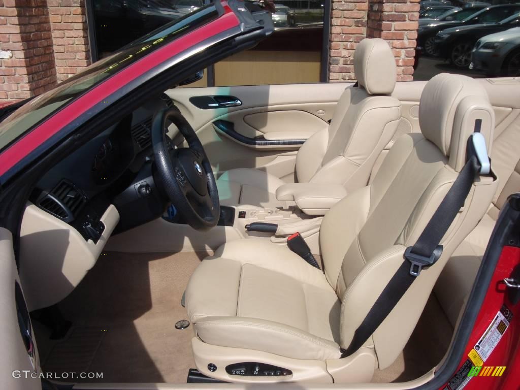 2006 3 Series 330i Convertible - Imola Red / Sand photo #10