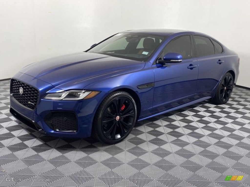 Bluefire Blue Metallic 2023 Jaguar XF R-Dynamic SE AWD Exterior Photo #146183231