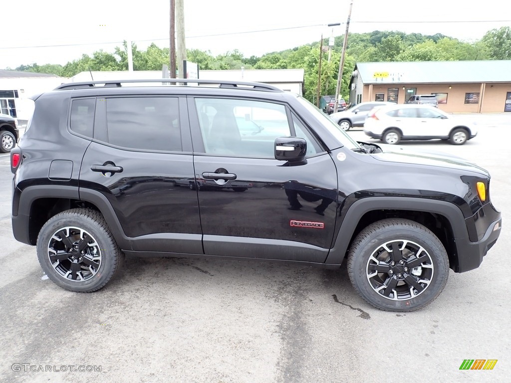 Black 2023 Jeep Renegade Trailhawk 4x4 Exterior Photo #146183793