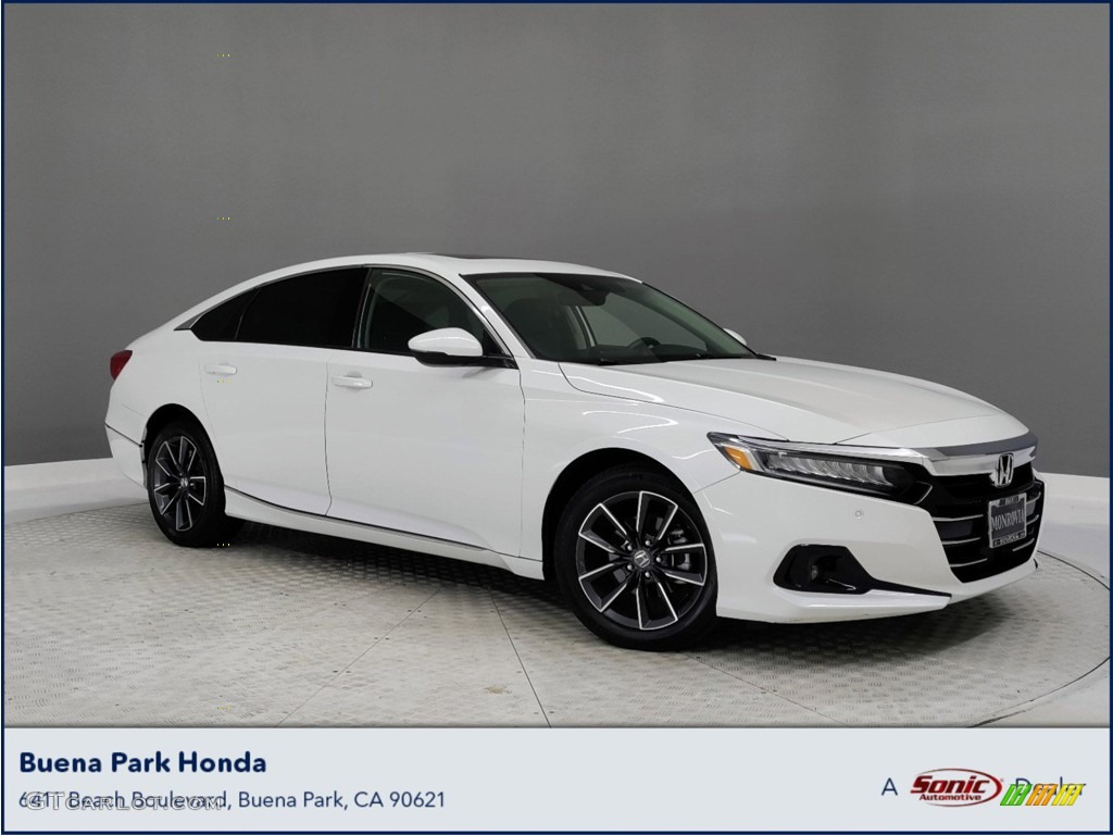2021 Accord EX-L - Platinum White Pearl / Black photo #1