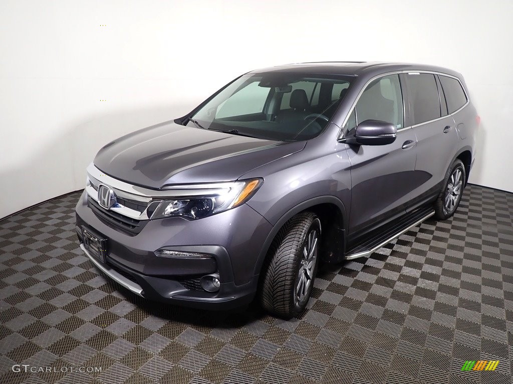Modern Steel Metallic 2020 Honda Pilot EX-L AWD Exterior Photo #146184810