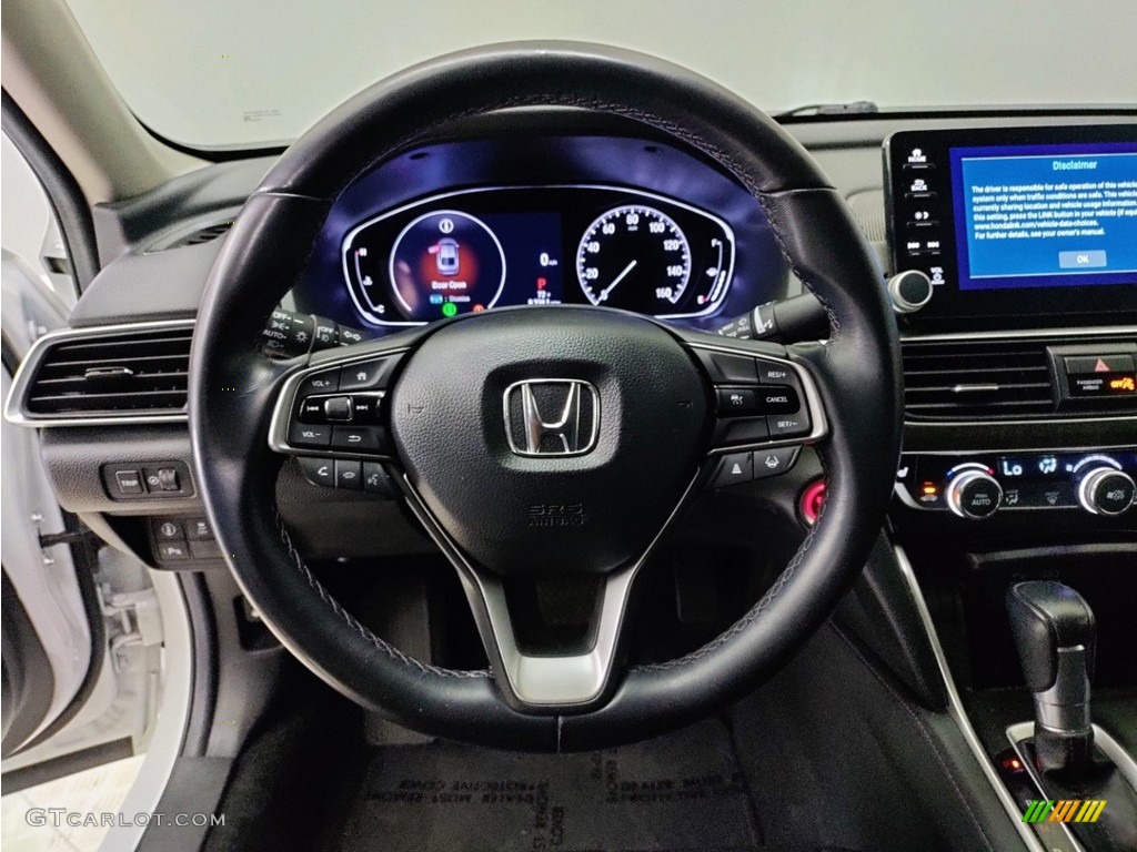 2021 Honda Accord EX-L Black Steering Wheel Photo #146184927