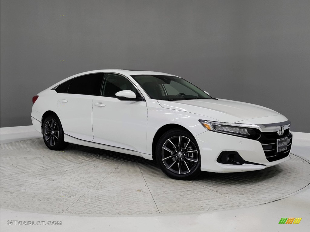 Platinum White Pearl 2021 Honda Accord EX-L Exterior Photo #146185386
