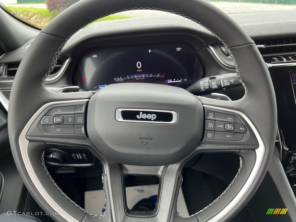 2023 Jeep Grand Cherokee L Altitude 4x4 Global Black Steering Wheel Photo #146185518