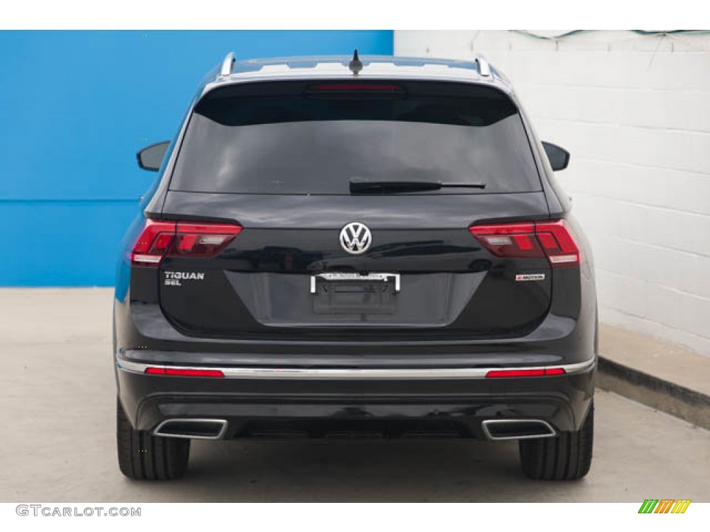 2020 Tiguan SEL Premium R-Line 4MOTION - Deep Black Pearl / Titan Black photo #9