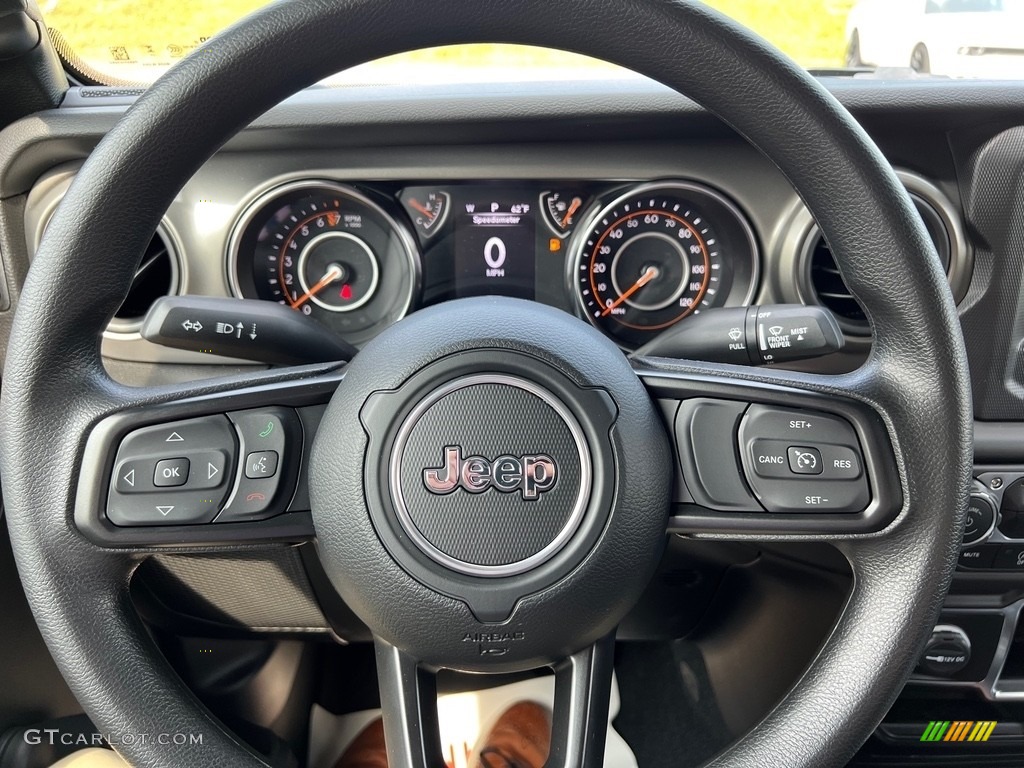 2023 Jeep Gladiator Sport 4x4 Black Steering Wheel Photo #146187024