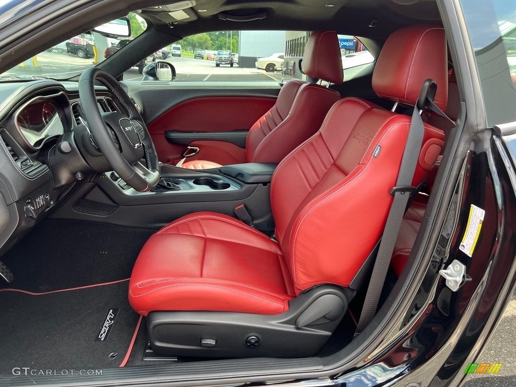 2023 Challenger SRT Hellcat JailBreak - Pitch Black / Demonic Red/Black photo #12