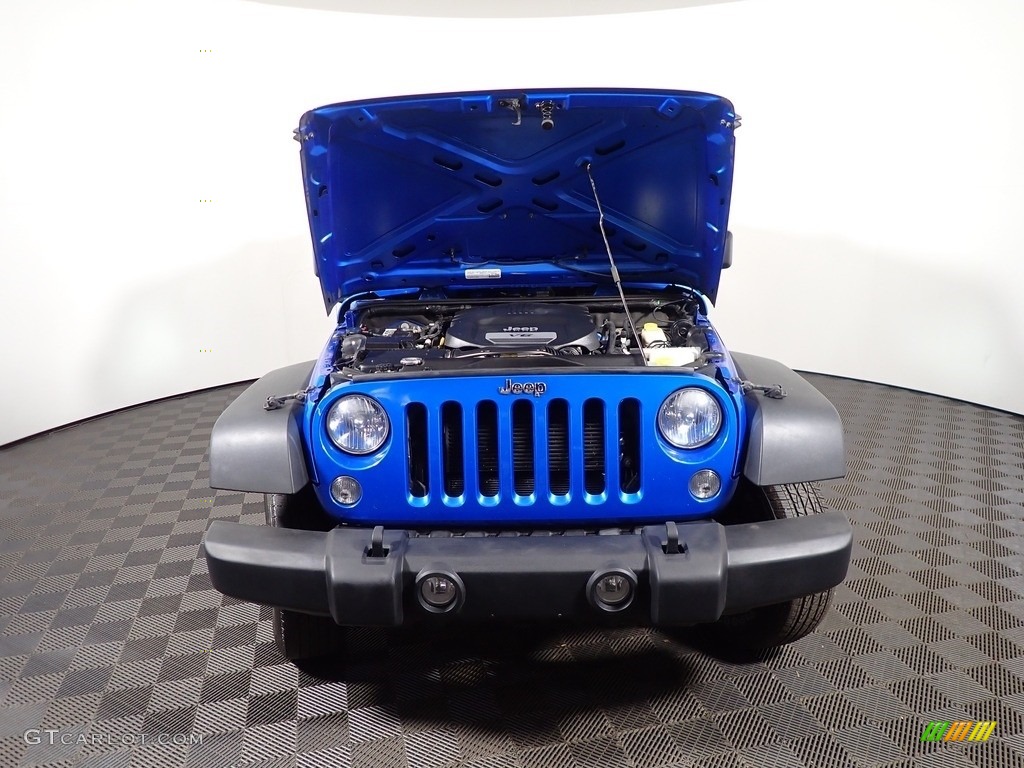 2015 Wrangler Sport 4x4 - Hydro Blue Pearl / Black photo #5