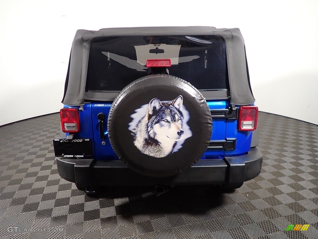 2015 Wrangler Sport 4x4 - Hydro Blue Pearl / Black photo #11